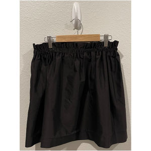 ZARA Black Cinch Waist Mini Skirt